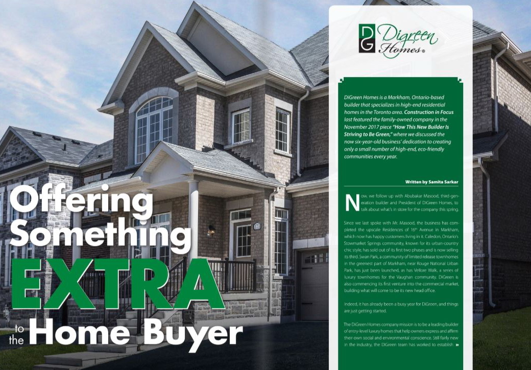DiGreen in The April edition of Construction In Focus