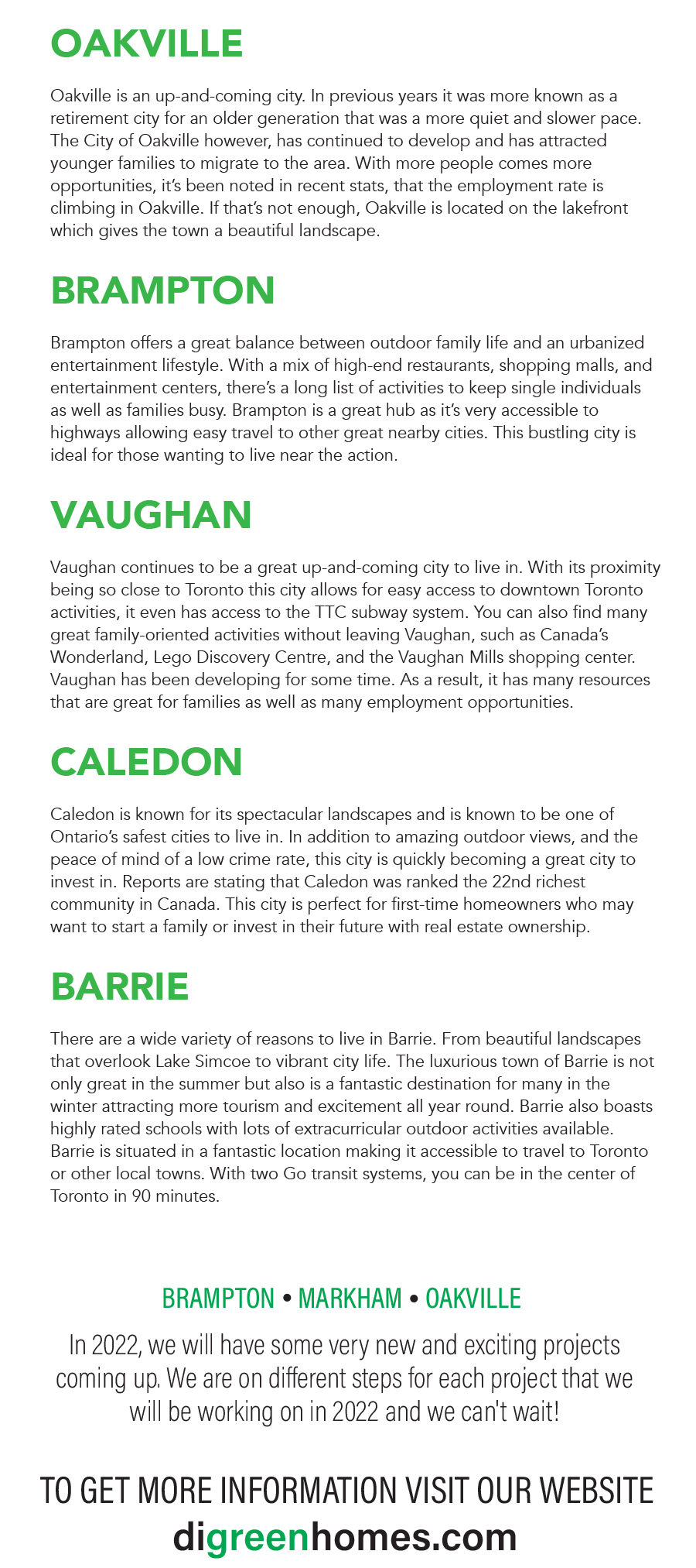 Up & Coming Residential Cities In Ontario